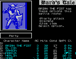 Bard's Tale on Spectrum